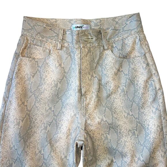 Agrape Kiss Snake Skin High Waisted Pants Size S - Picture 3 of 6